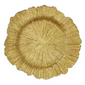 Gold Sea Sponge Charger Plate (4 Piece Set)